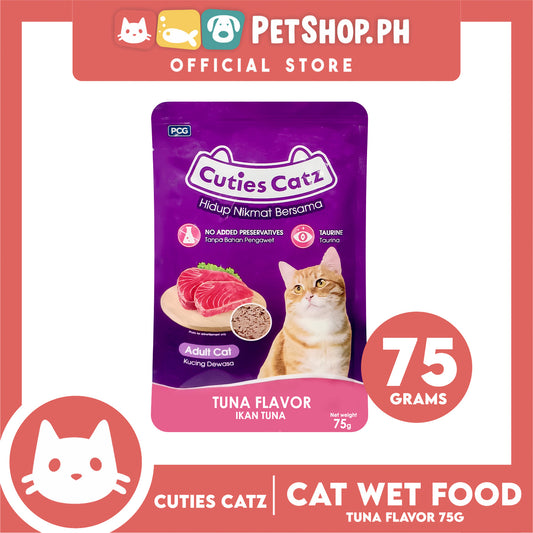 Cuties Catz Tuna Flavor Cat Wet Food for Adult Cat 75g