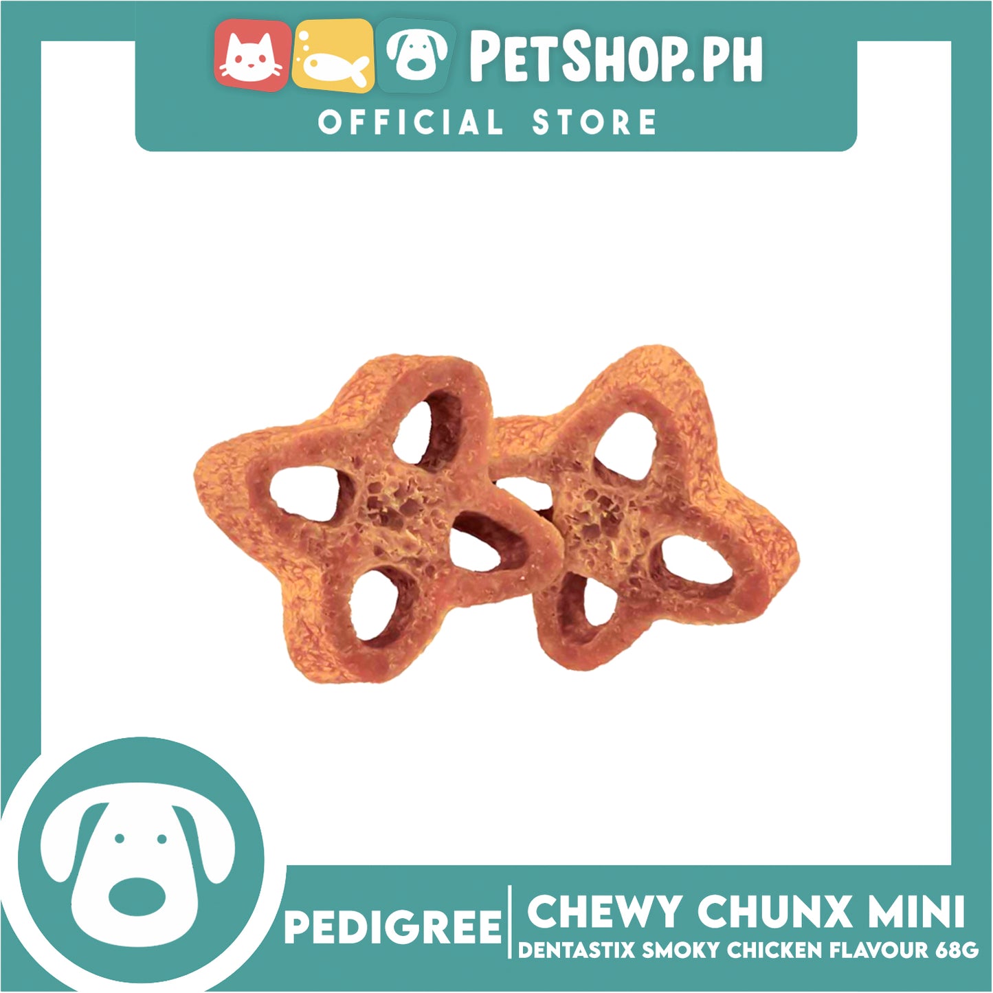 Pedigree Dentastix Chewy Chunx Mini 68g (Smoky Chicken Flavor) Dog Treats