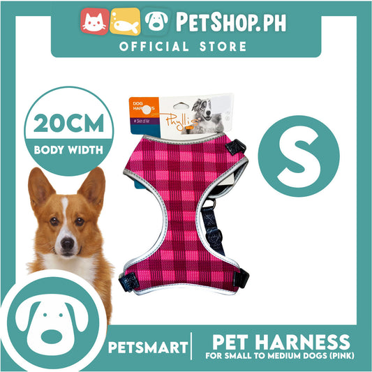 Pet Harness Premium Pattern Design (Pink) for Dogs Small Size