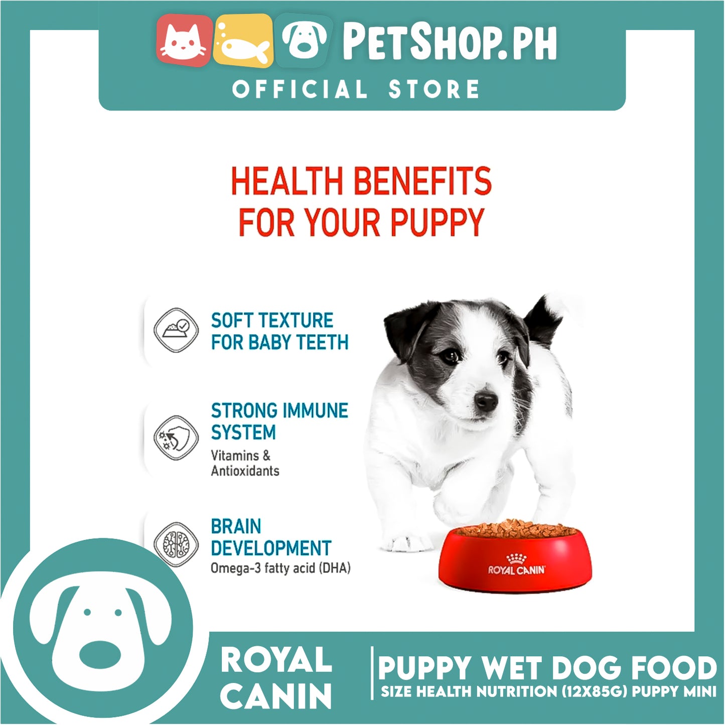 Royal Canin Mini Puppy (85g x 12) Wet Dog Food - Size Health Nutrition