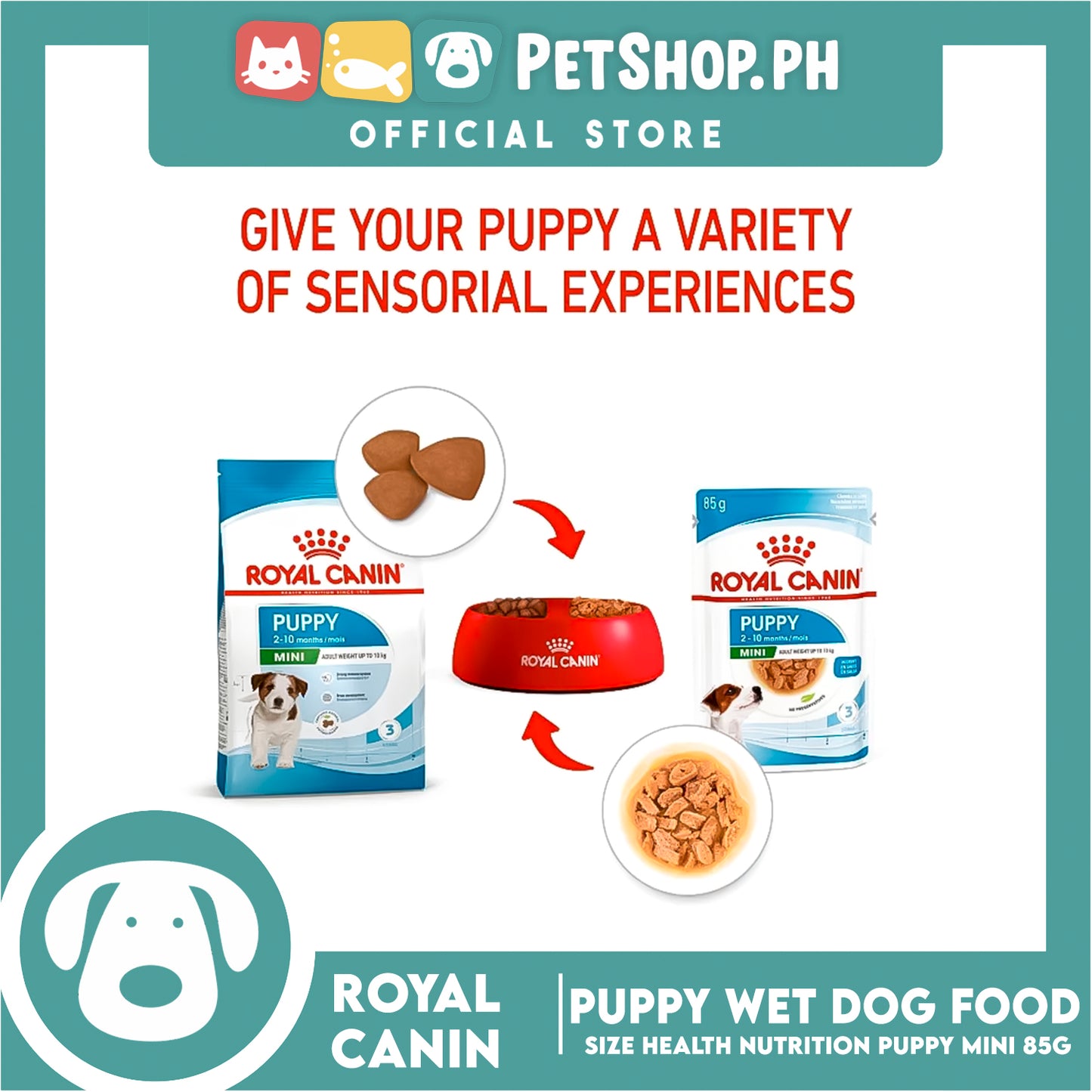 Royal Canin Mini Puppy (85g) Wet Dog Food - Size Health Nutrition