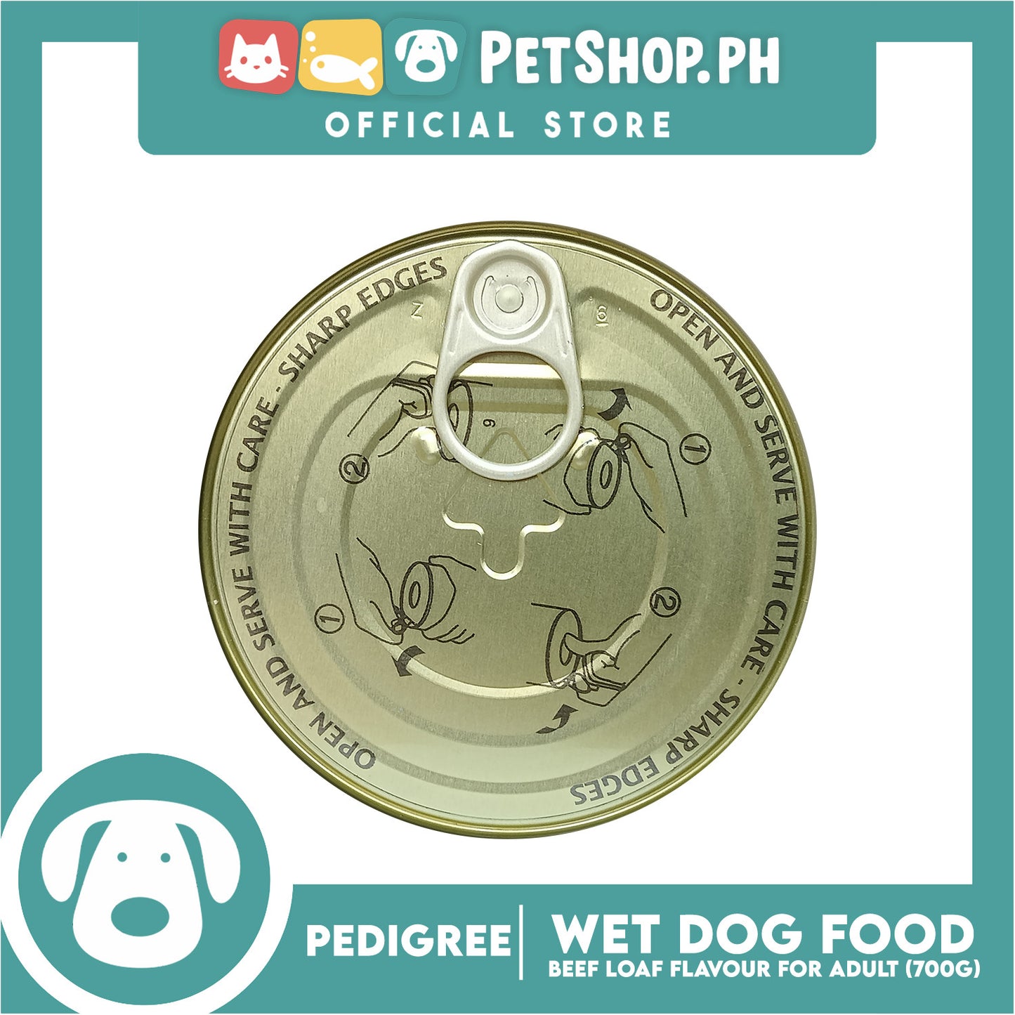 Pedigree Beef Loaf Flavour 700g For Adult, Canned Dog Food