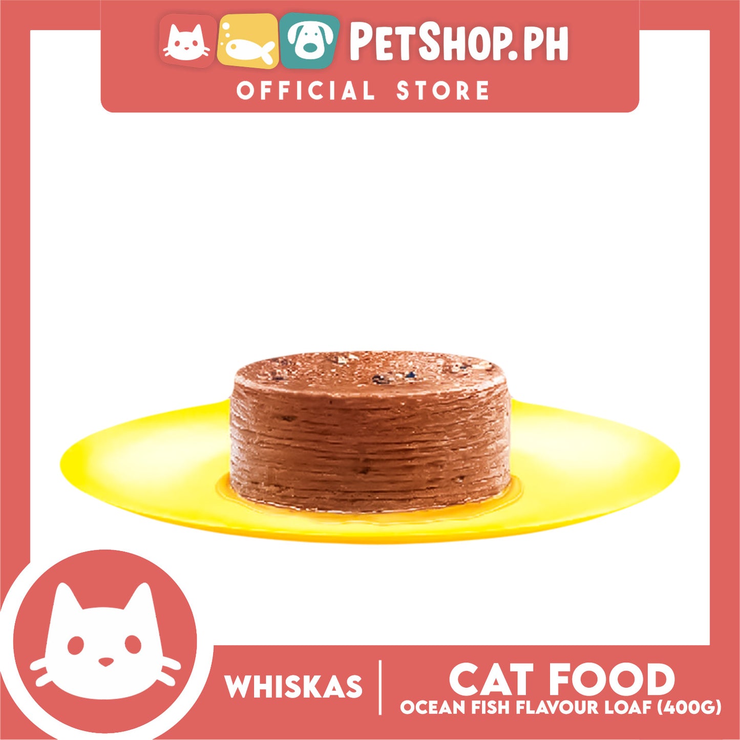 Whiskas Adult Ocean Fish Flavour Loaf 400g Cat Wet Canned Food