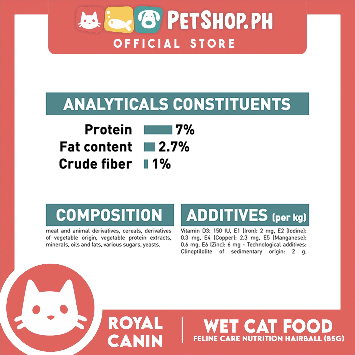 Royal Canin Hairball Care Chunks in Gravy (85g) Adult Wet Cat Food - Feline Care Nutrition