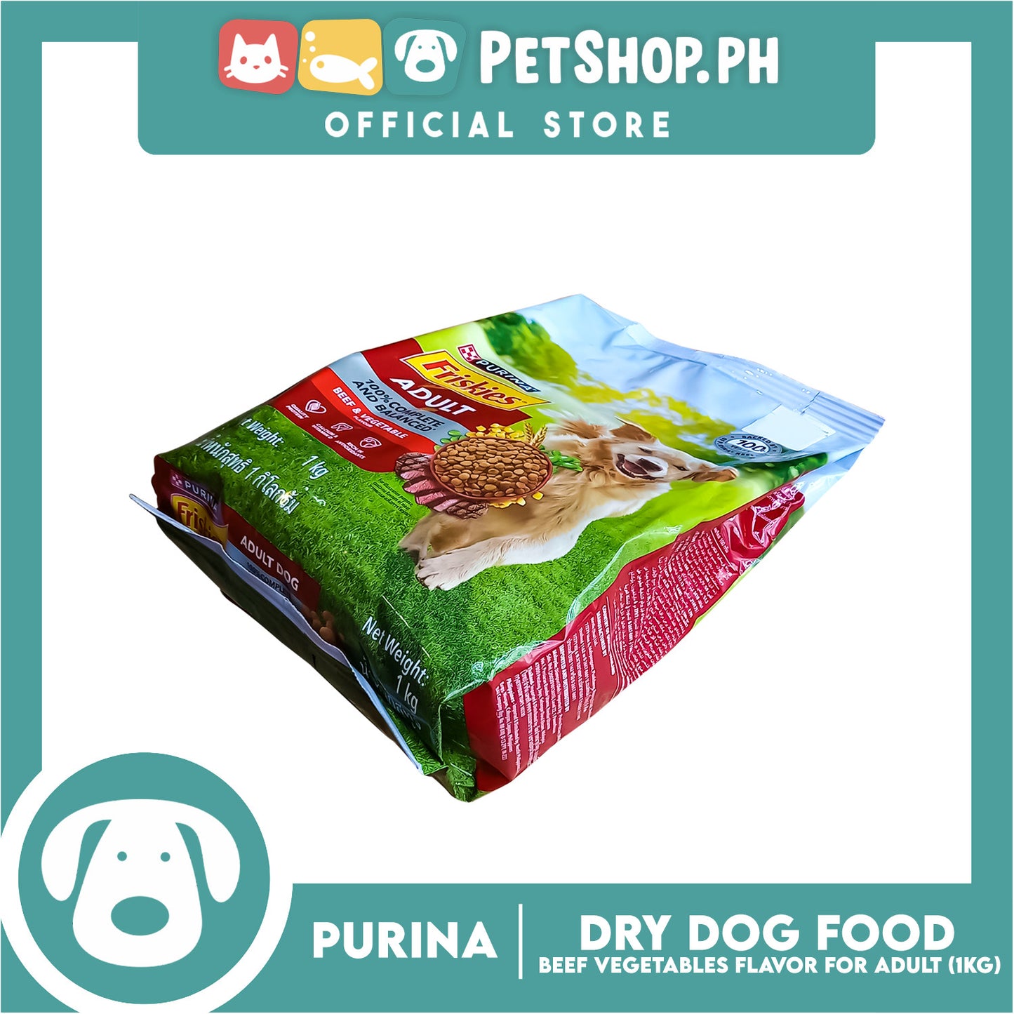 Purina Friskies Beef and Vegetable Adult Dog Food 1kg