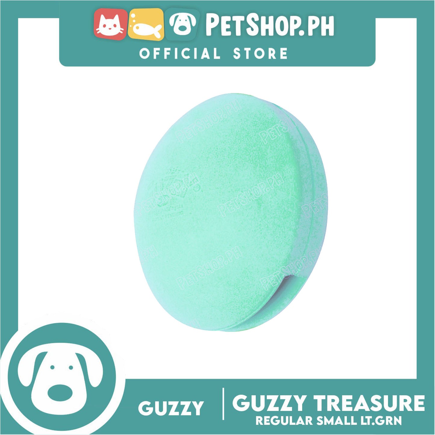 Guzzy Treasure Puppy Training Toy, Green Color (Small) Mixing Training, Play And Snack Time