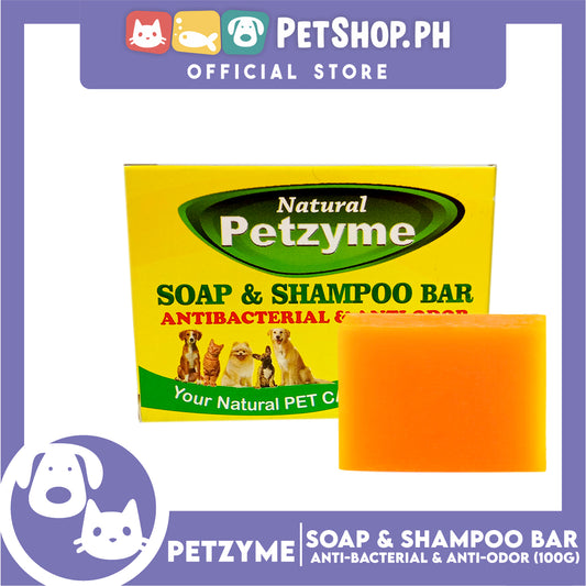 Petzyme Soap And Shampoo Bar 100g Anti-Bacterial And Anti-Odor, Pets Soap