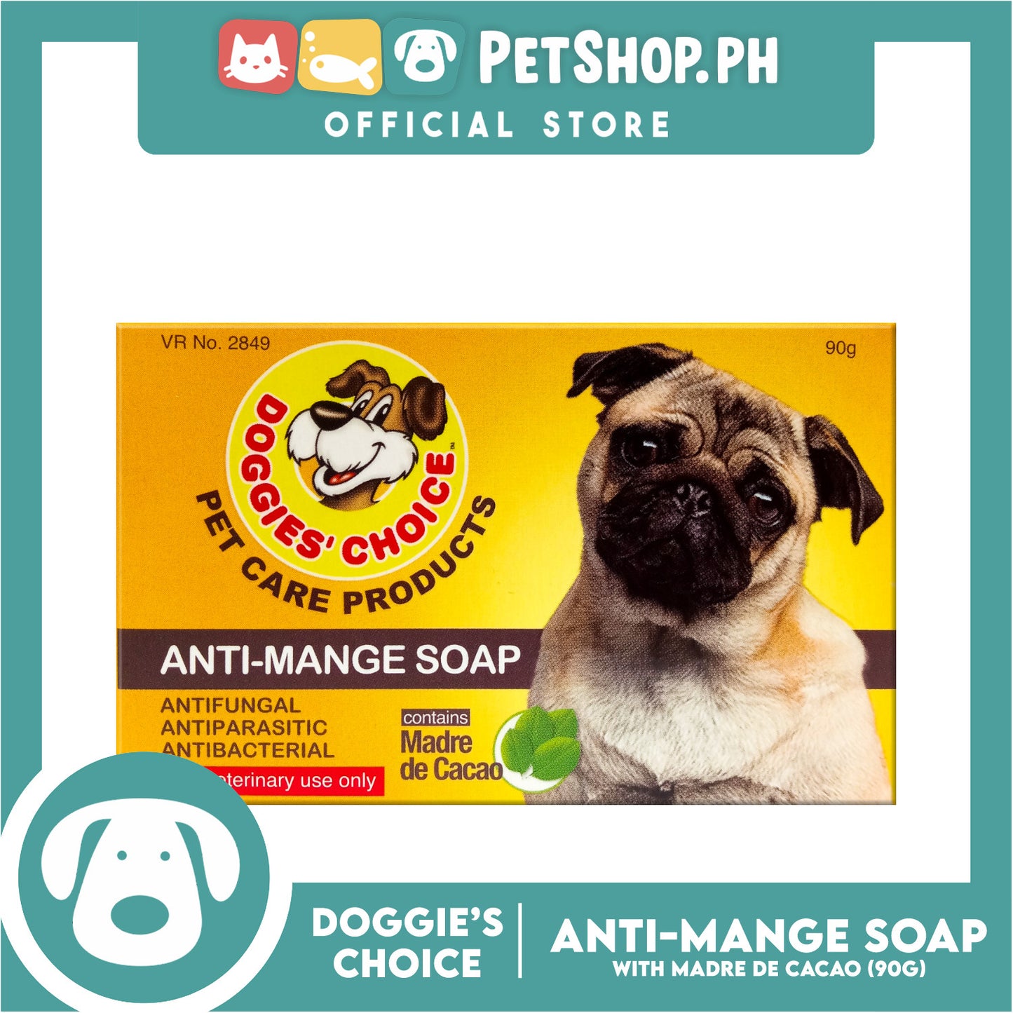 Doggies' Choice Anti-Mange Dog Soap with Madre de Cacao 90g