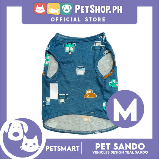 Pet Sando Vehicles Design Teal Color, Medium Size (DG-CTN206M)