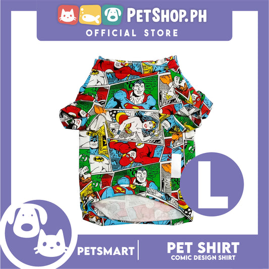 Pet Shirt Comic Design, Large Size (DG-CTN210L)