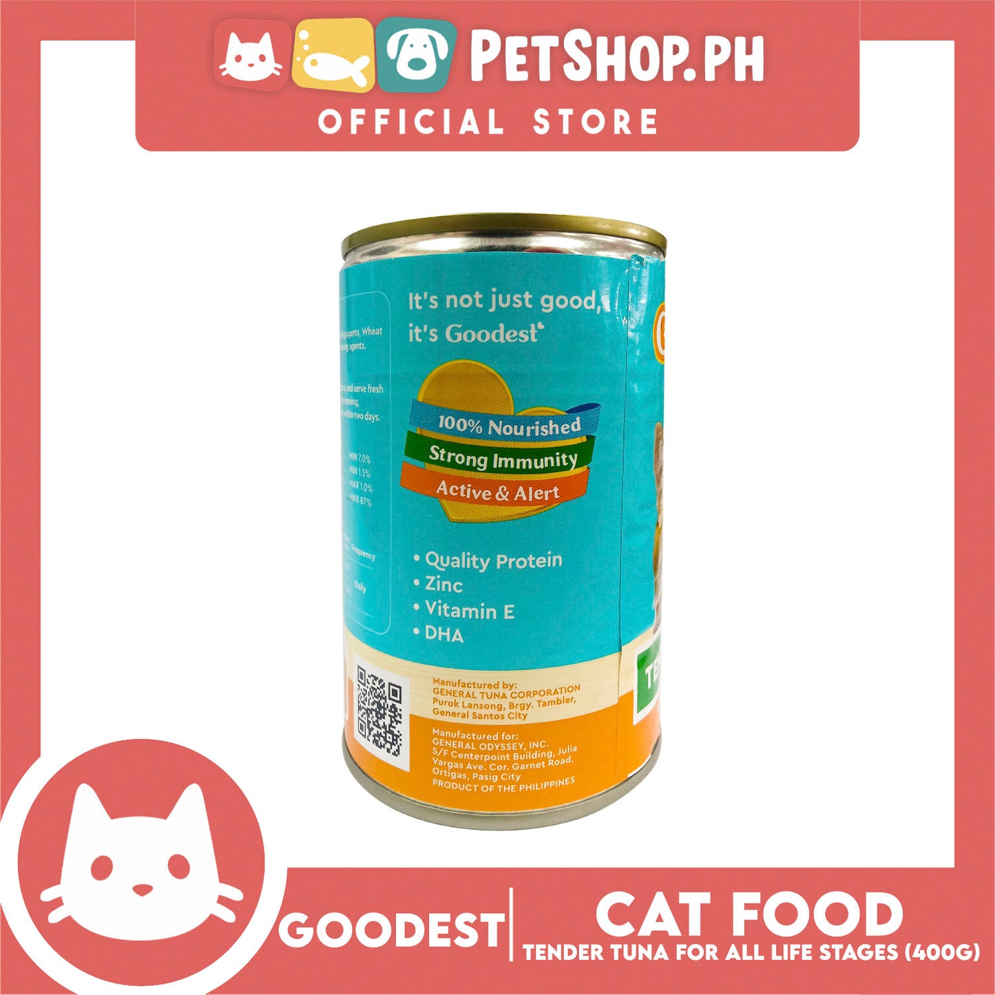 Goodest Pate (Tender Tuna) Cat Wet Food 400 grams