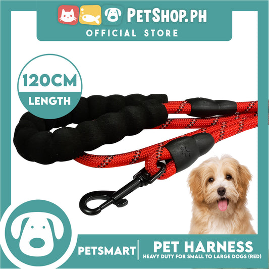 Pet Leash Heavy Duty for Small to Large Dogs (Red) 120cm