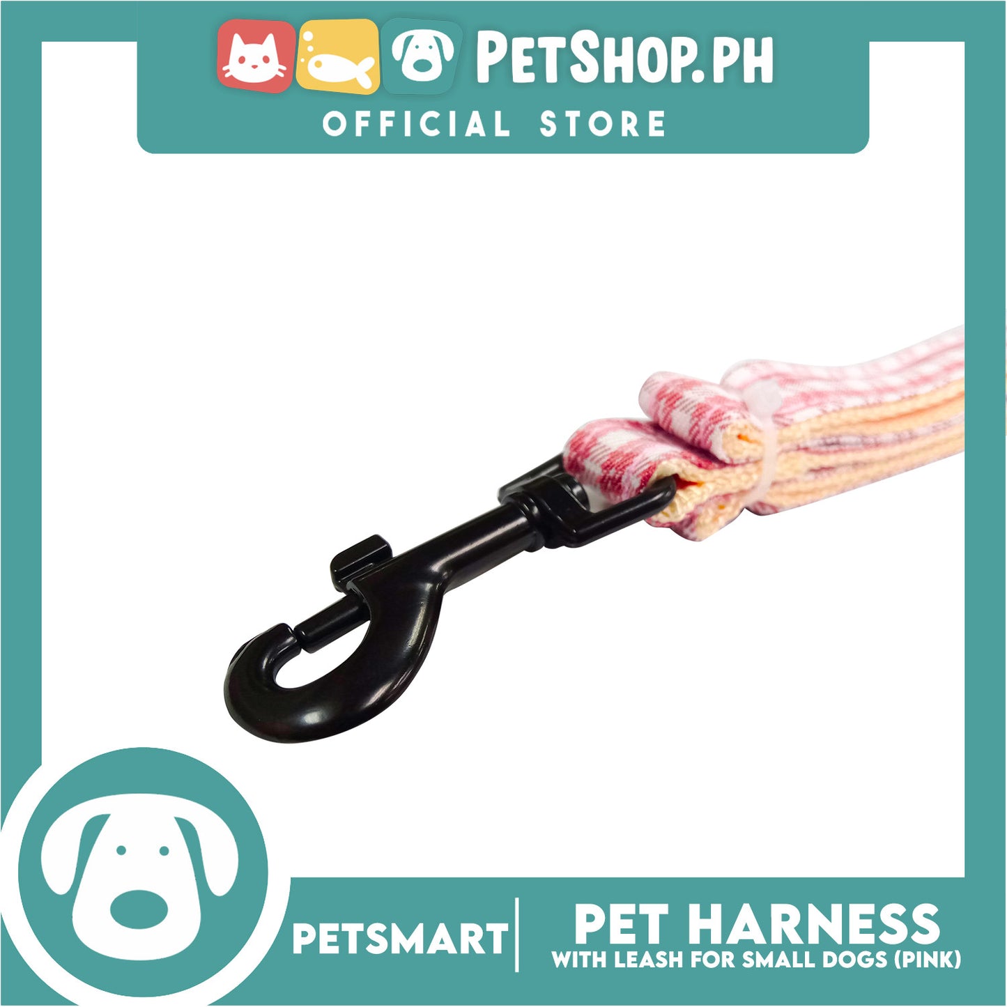 Pet Harness with Leash for Small Dogs (Pink) QYS2202