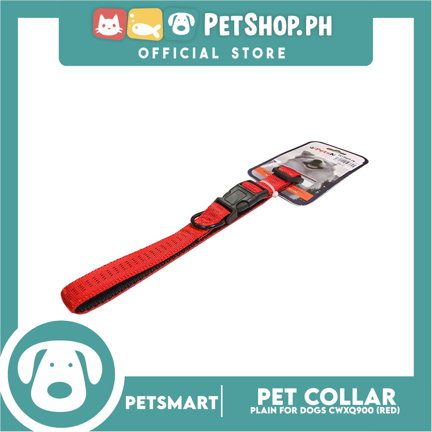 Pet Dog Collar Adjustable Buckle (Red) CWXQ900