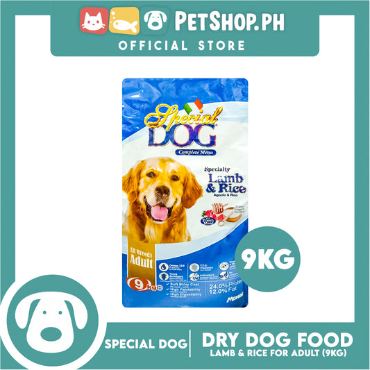 Special Dog Lamb and Rice with Fresh Meat for All Breeds Adult 9kg