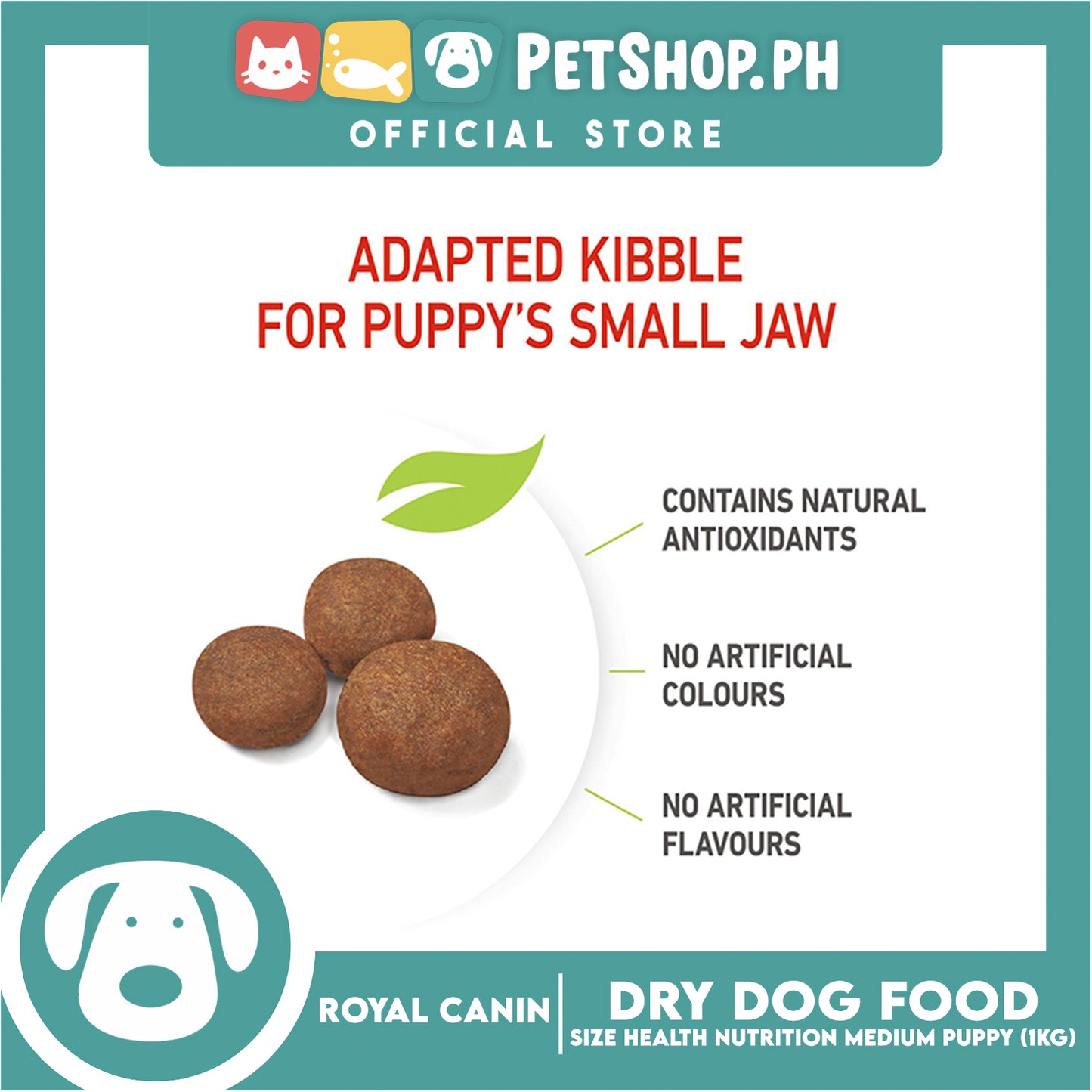 Royal Canin Medium Puppy (1kg) Dry Dog Food - Size Health Nutrition