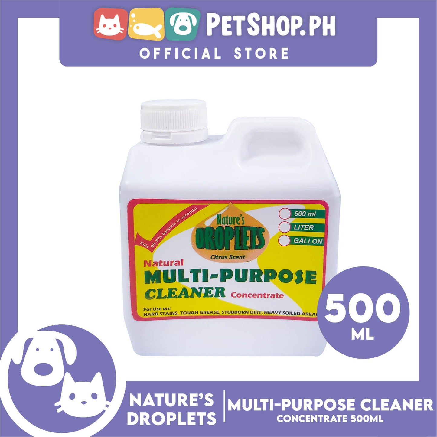 Nature's Droplets Multipurpose Cleaner Concentrate 500ml