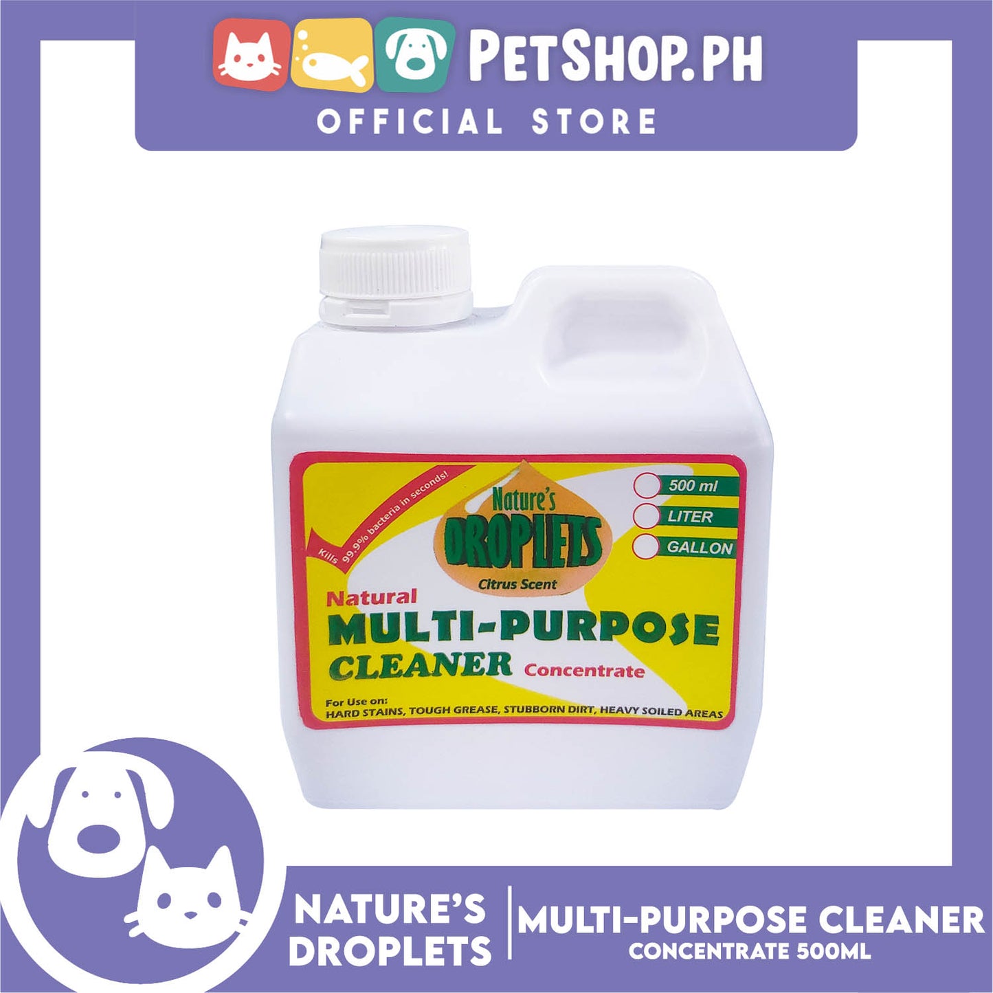 Nature's Droplets Multipurpose Cleaner Concentrate 500ml