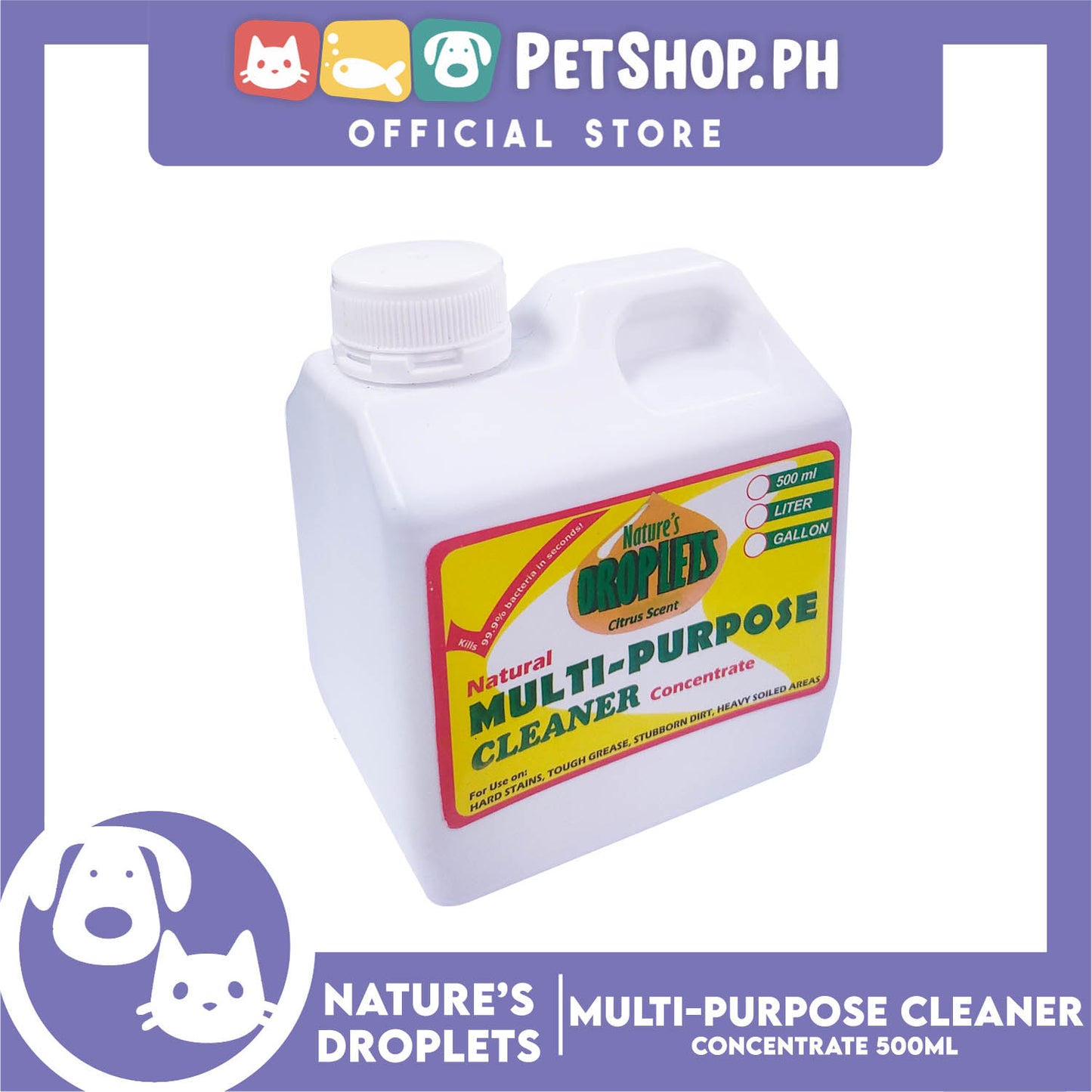 Nature's Droplets Multipurpose Cleaner Concentrate 500ml