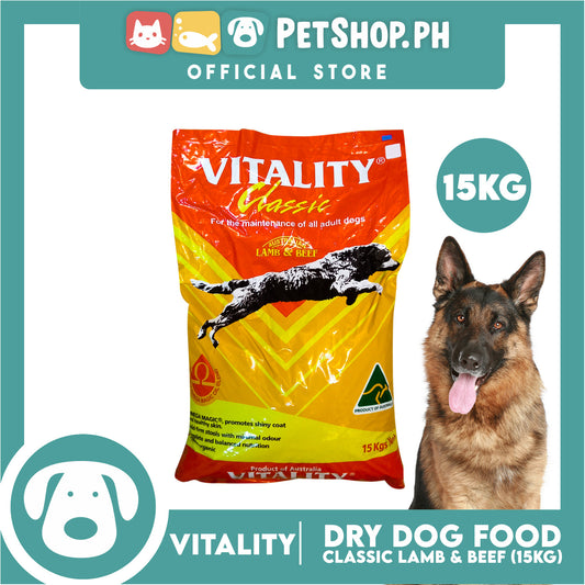 Vitality Classic Lamb & Beef 15kg Dog Dry Food