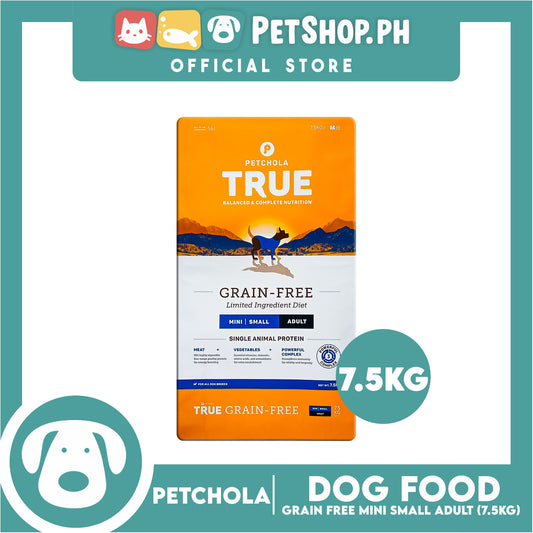 Petchola True Grain Free Mini to Small Breeds (Adult) Dog Food 7.5kg