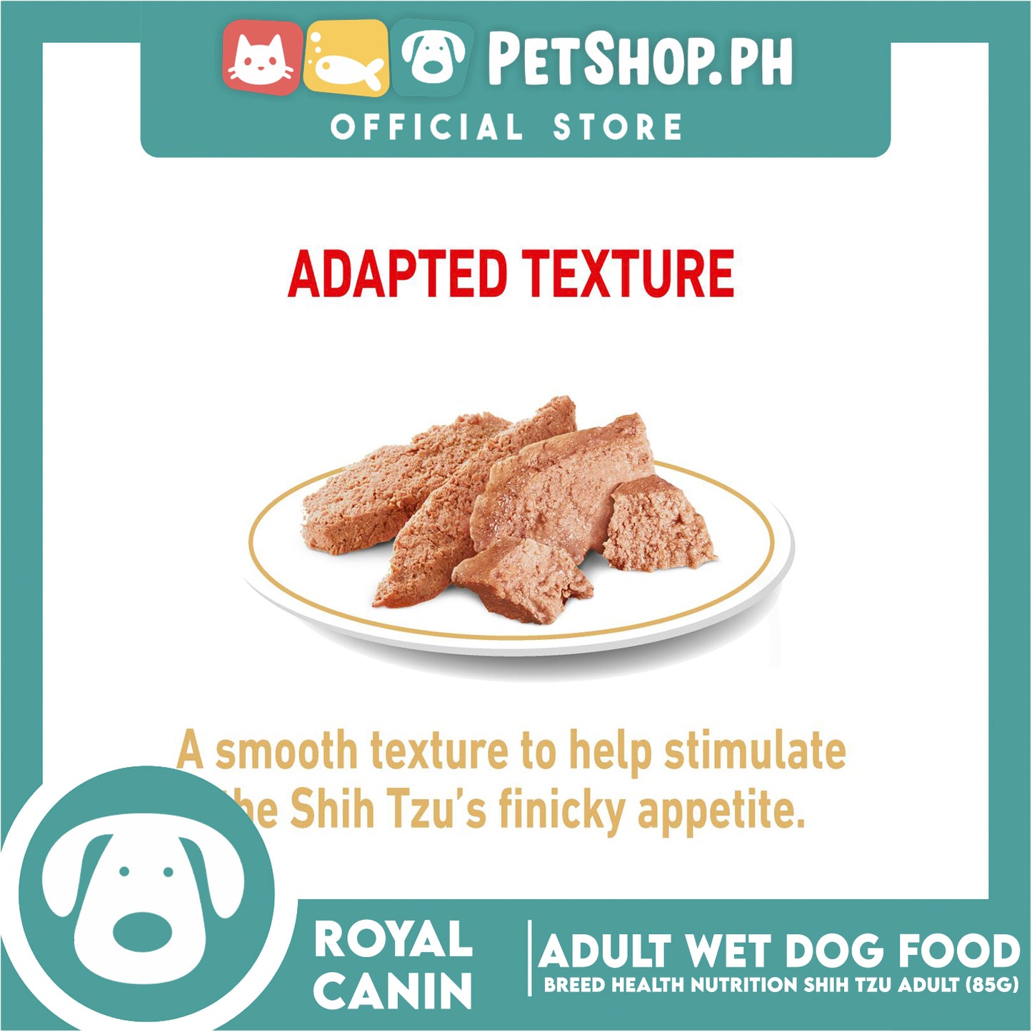 Royal Canin Shih Tzu Adult (85g) Wet Dog Food - Breed Health Nutrition