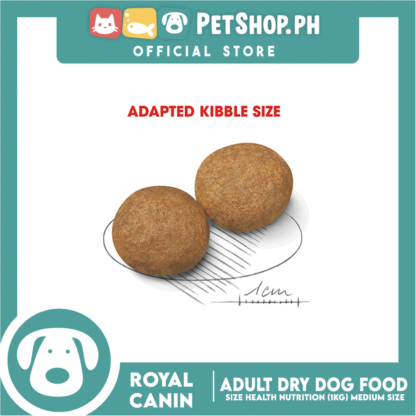 Royal Canin Medium Adult (1kg) Dry Dog Food - Size Health Nutrition