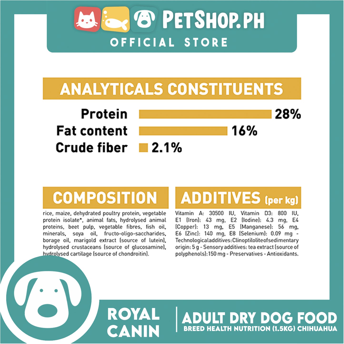 Royal Canin Chihuahua Adult (1.5kg) Dry Dog Food - Breed Health Nutrition
