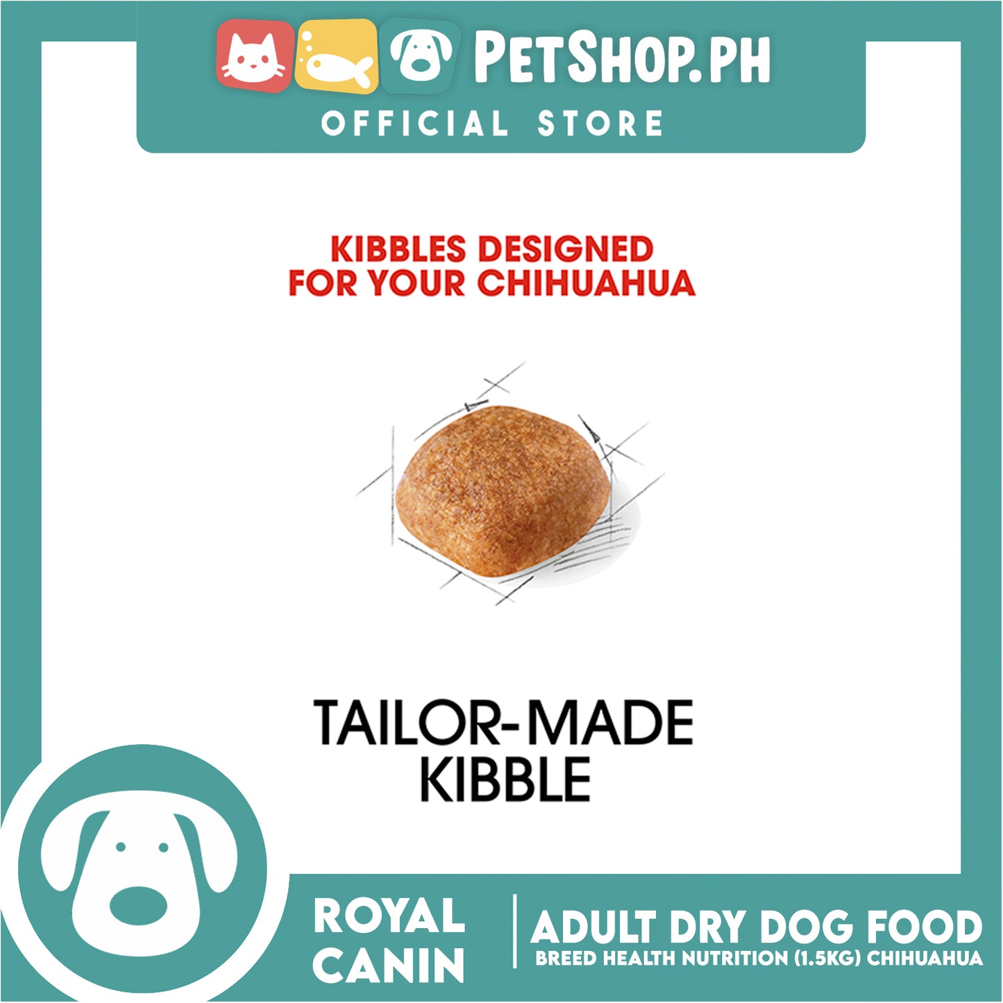 Royal Canin Chihuahua Adult (1.5kg) Dry Dog Food - Breed Health Nutrition