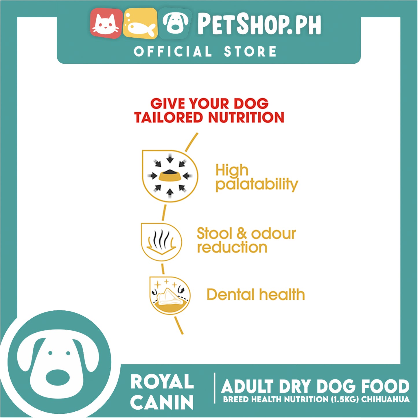 Royal Canin Chihuahua Adult (1.5kg) Dry Dog Food - Breed Health Nutrition