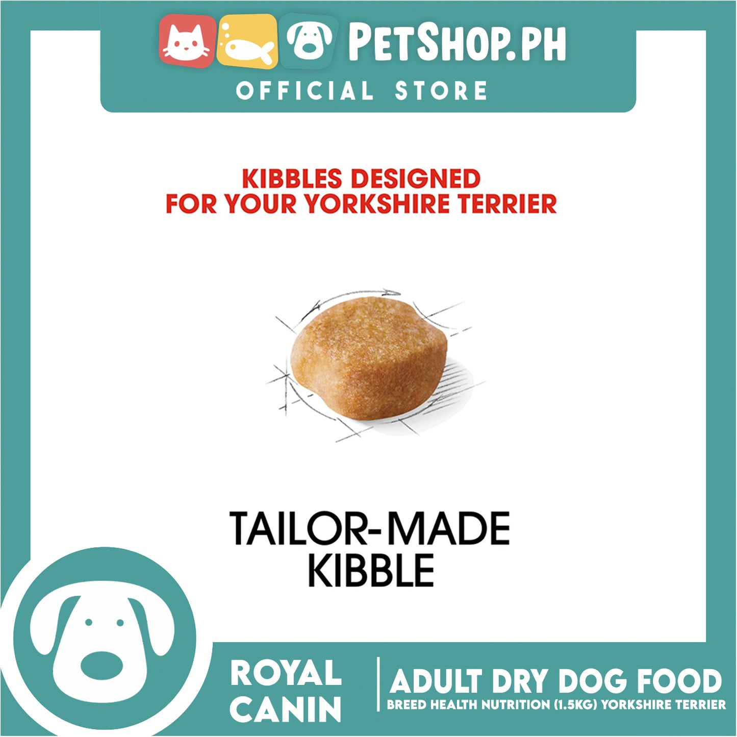 Royal Canin Yorkshire Adult (1.5kg) Dry Dog Food - Breed Health Nutrition