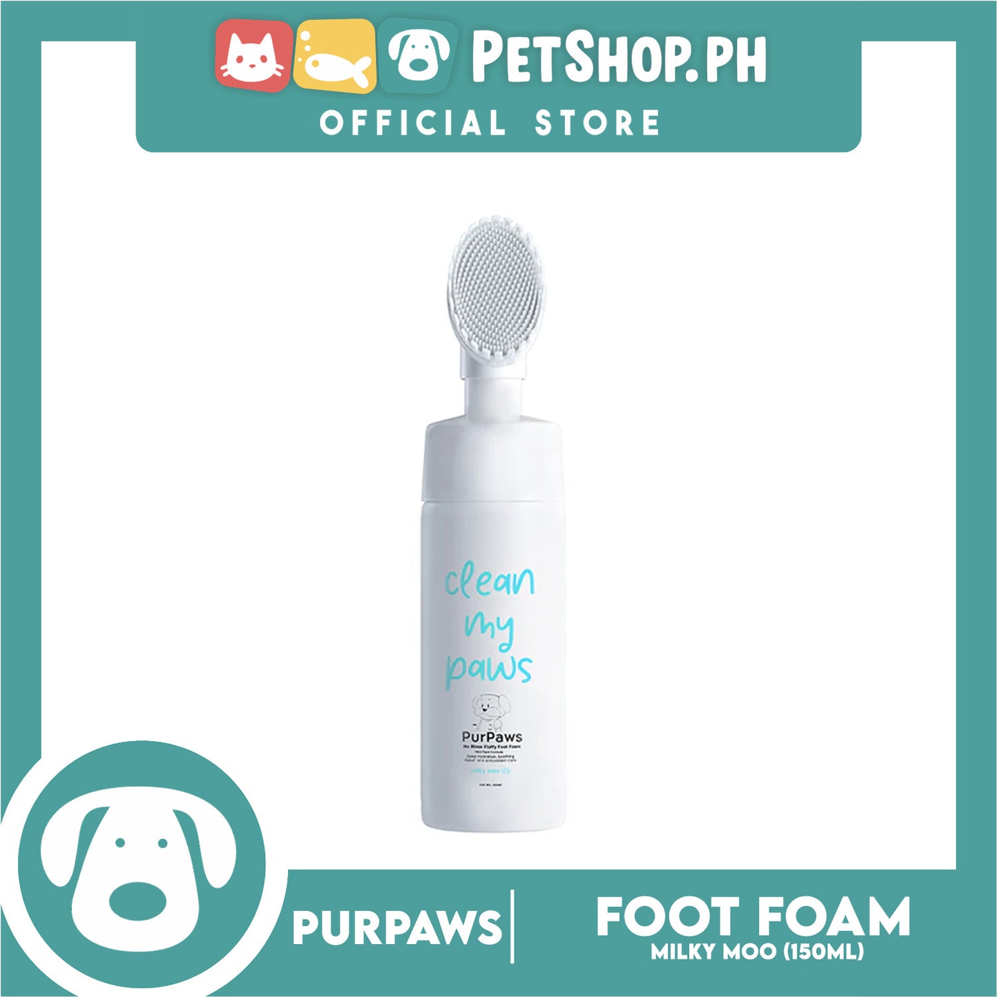 PurPaws Milky Moo Clean My Paws Foam 150ml