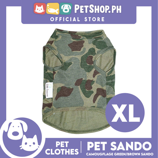 Pet Sando Camouflage Green and Brown (Extra Large) Perfect Fit for Dogs and Cats