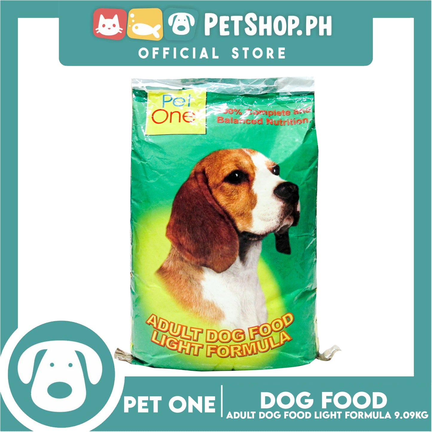 Pet One Adult Dog Food Light Formula 9.09kg Dry Dog Food