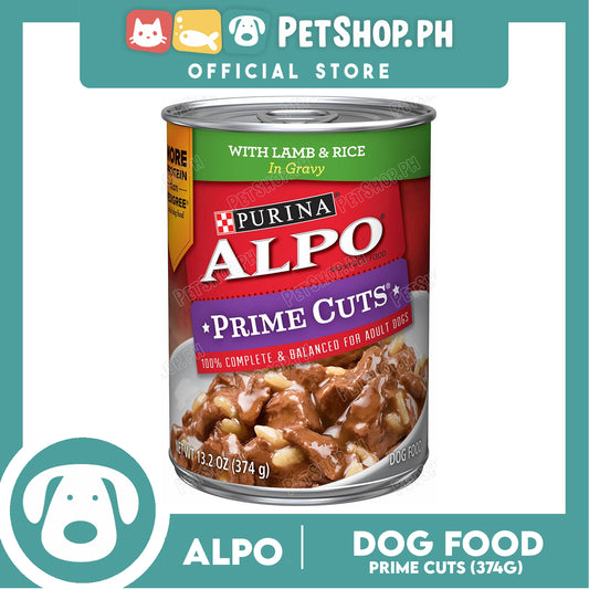 Alpo Prime Cuts Lamb & Rice Canned 374g