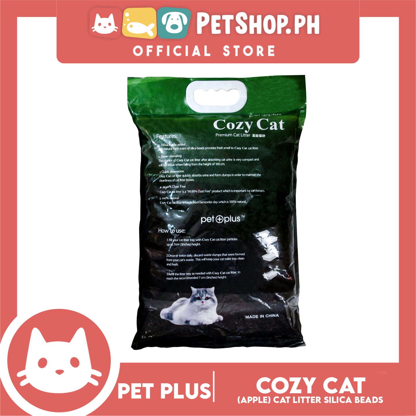 Cozy Cat Sand Apple 5L