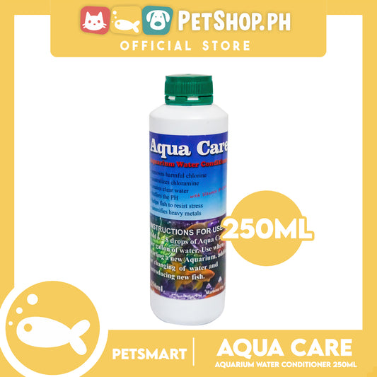 Aqua Care Aquarium Water Conditioner With Vitamin B-Complex 250ml Removes Harmful Chlorine, Creates Clear Water