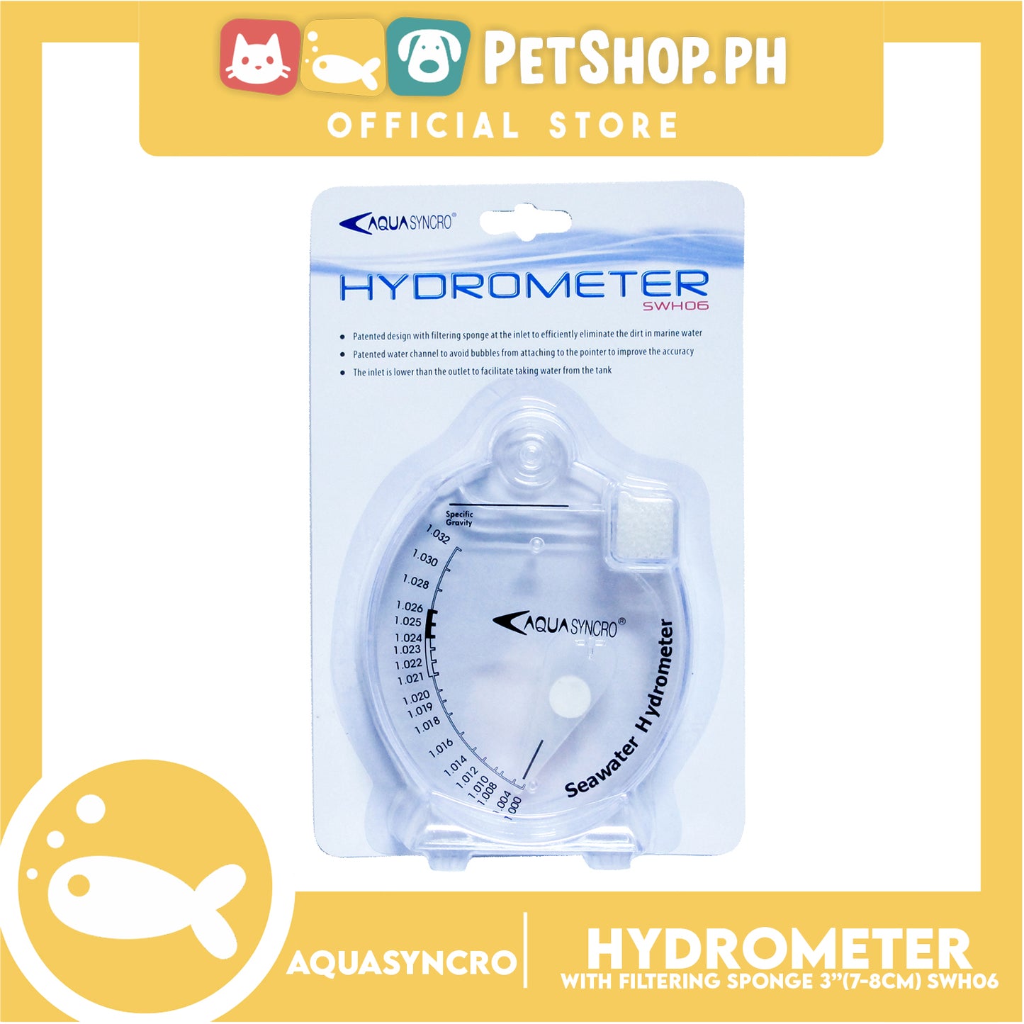Aqua Syncro Hydrometer SWH06