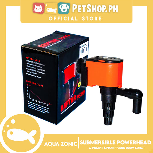 Raptor F-9500 Submersible Filter 10W, Max Flow 950, Max Height 1.20, 220V-240V 60Hz, Durable, Silent, Energy Saving And Strong Performance Fish Tank Filter