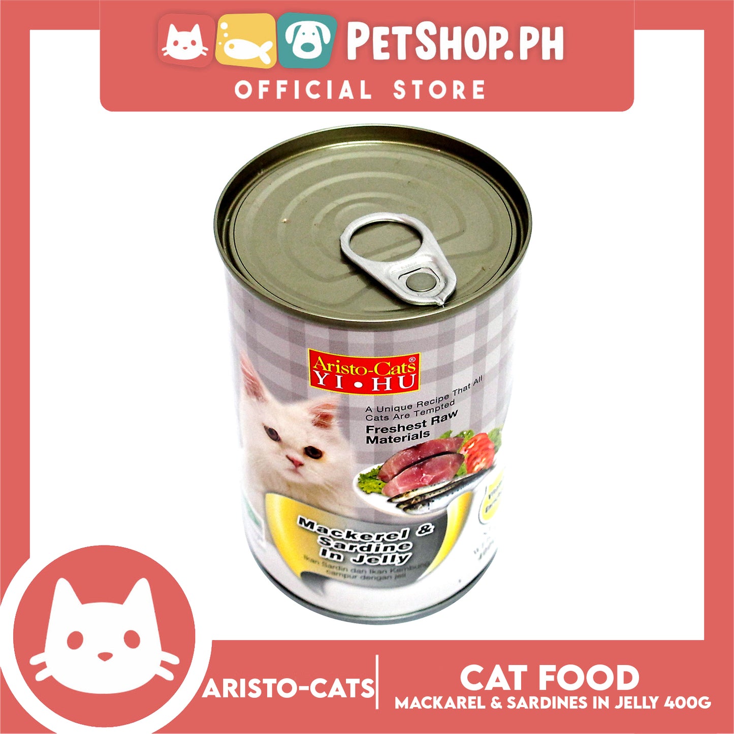 Aristo Cats Yi HU Mackerel and Sardine in Jelly 400g