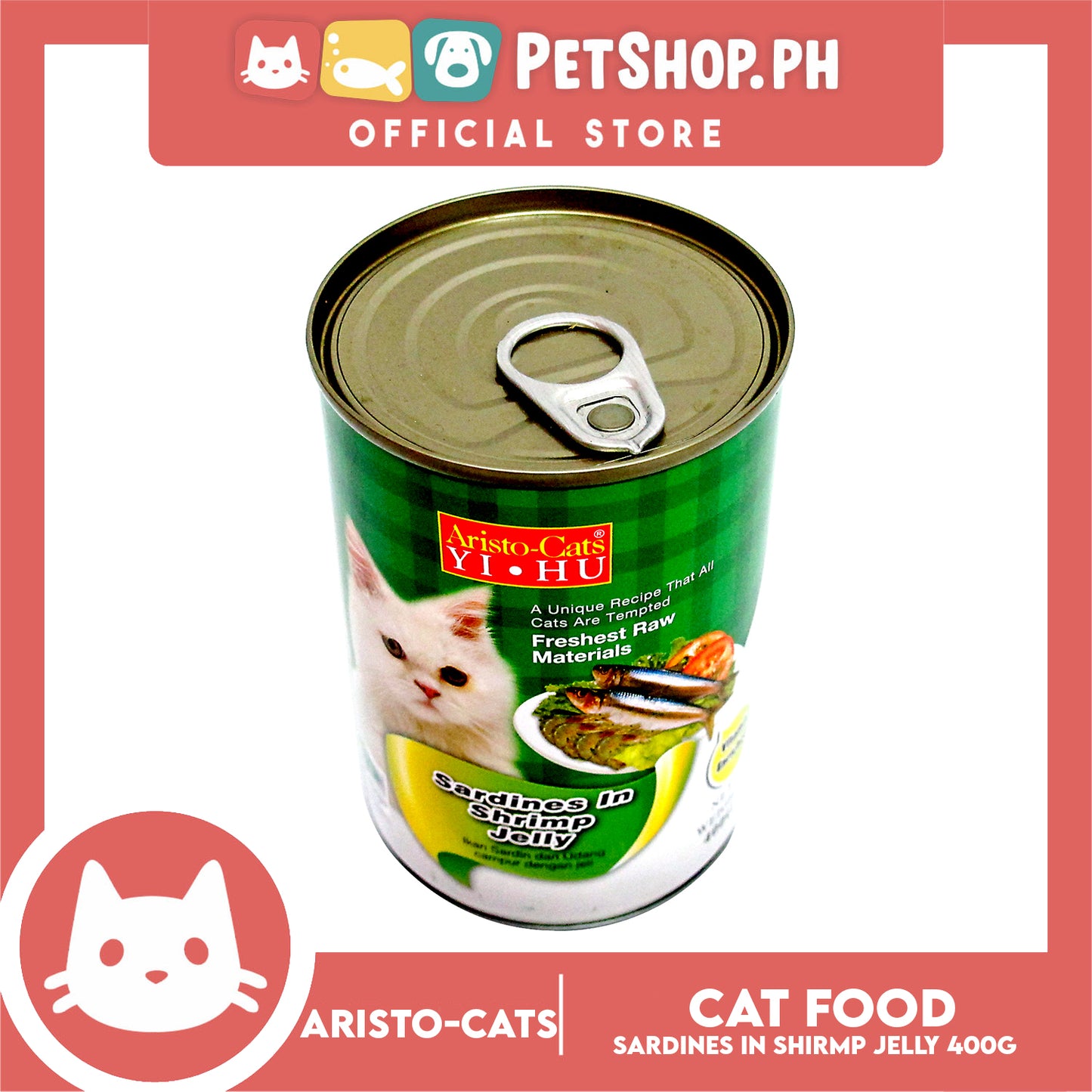 Aristo Cats Yi HU Sardines In Shrimp Jelly 400g