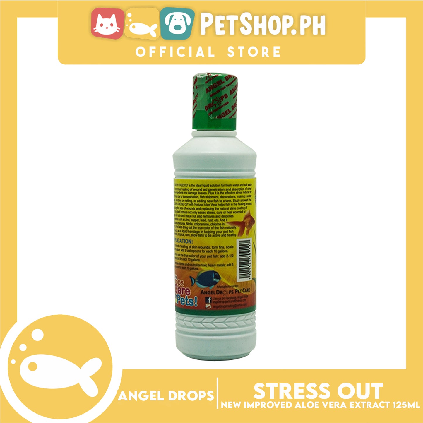 Angel Drops Stress Out New & Improve Formula Aloe Vera Extract 125mL