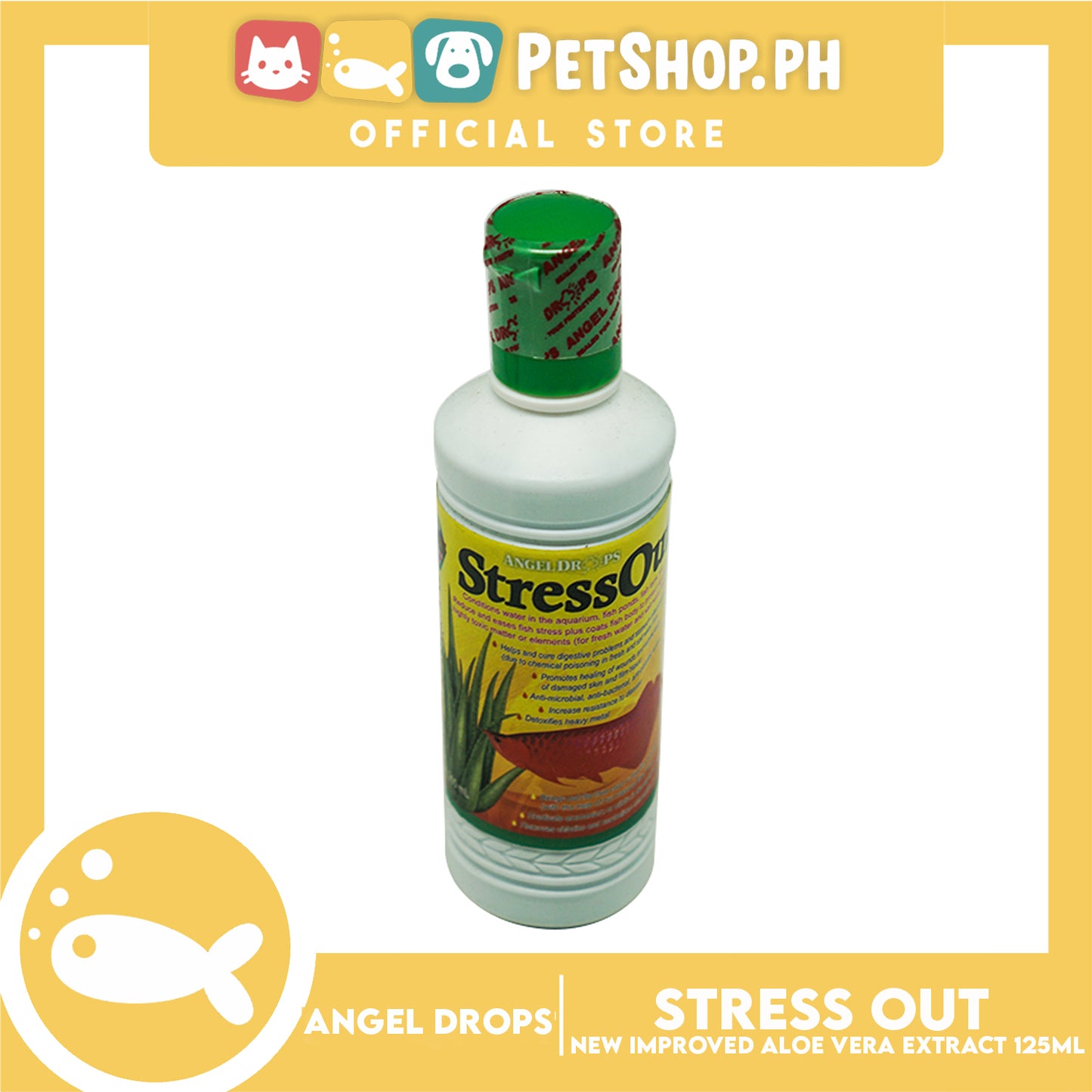 Angel Drops Stress Out New & Improve Formula Aloe Vera Extract 125mL