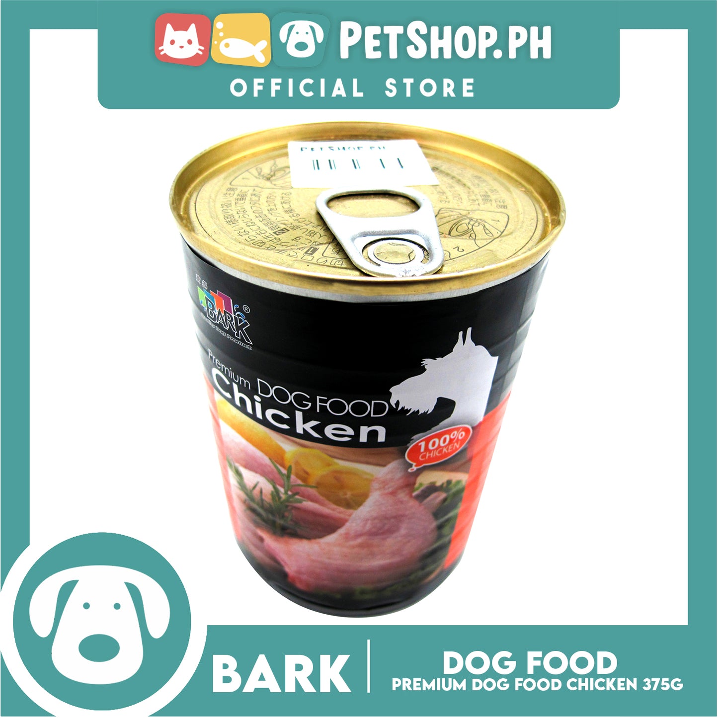 Bark Premium Dog Food Chicken 375g
