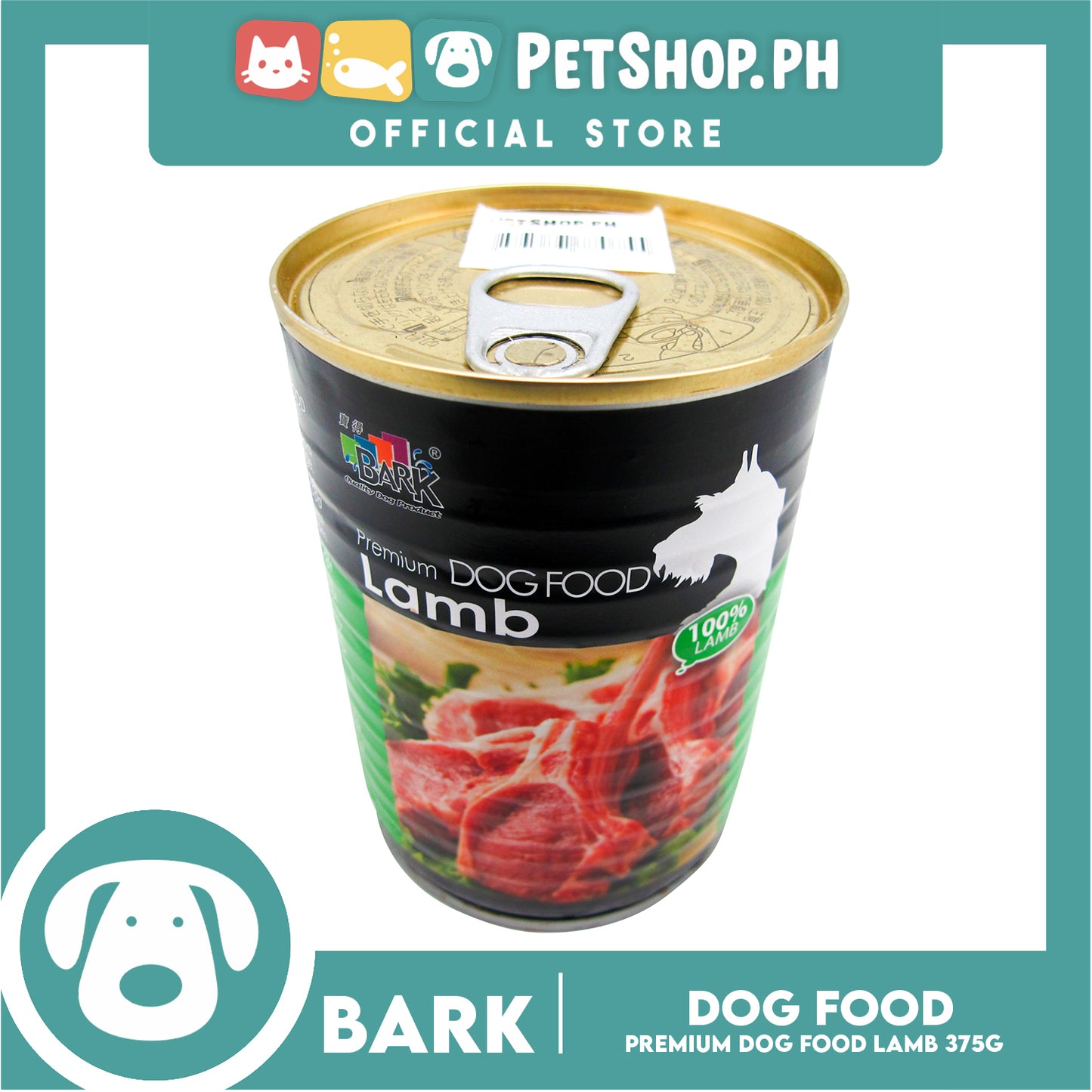 Bark Premium Dog Food Lamb 375g