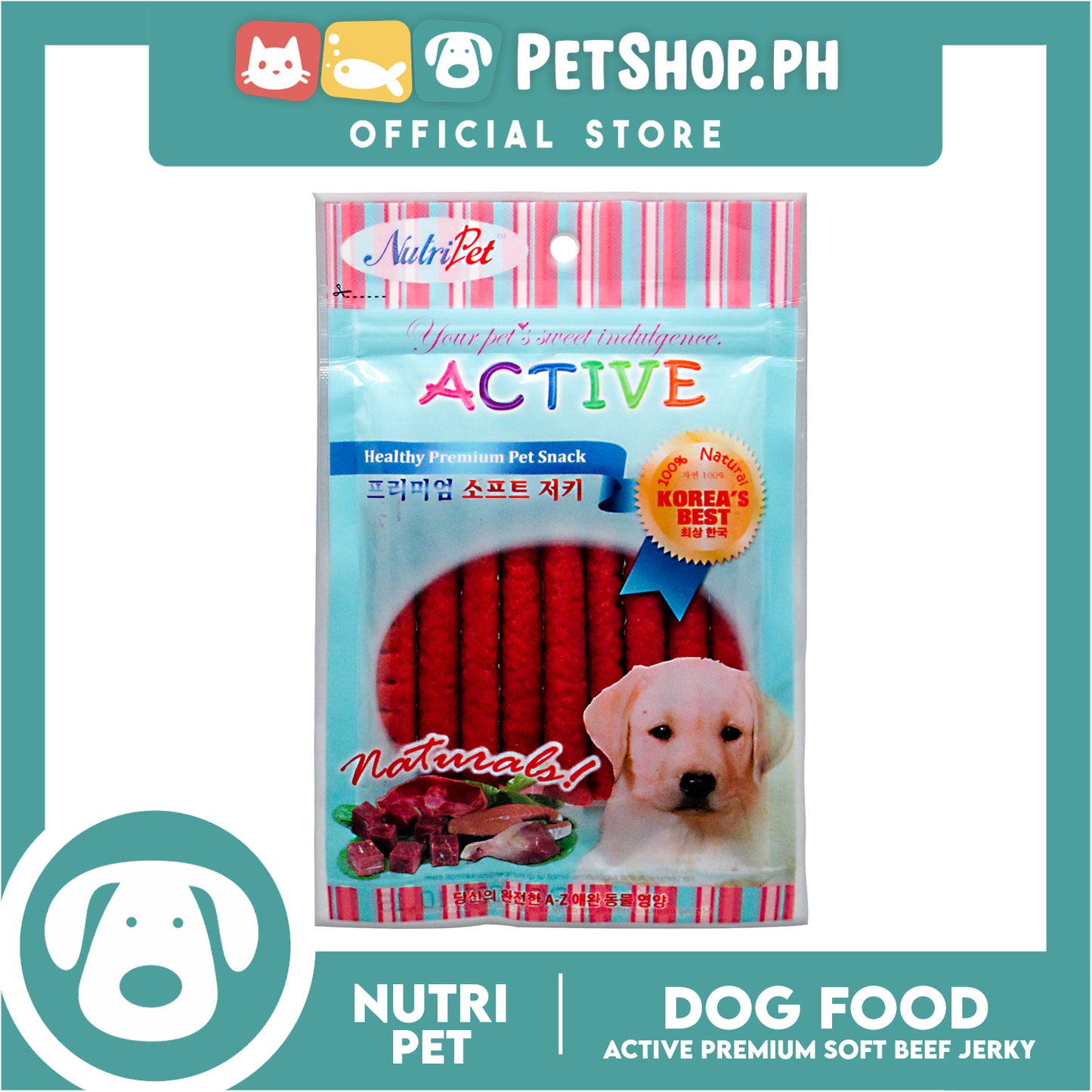 Nutripet Beef Jerky-(638) 80g