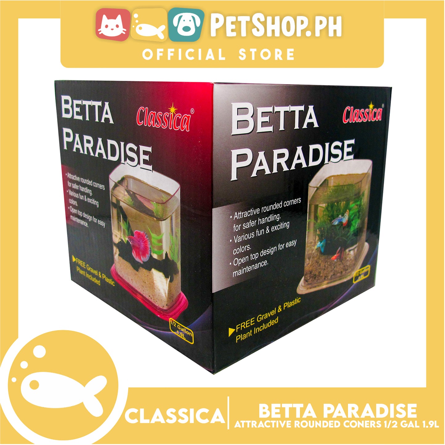 Classica Betta Paradise Small Crystal Yellow