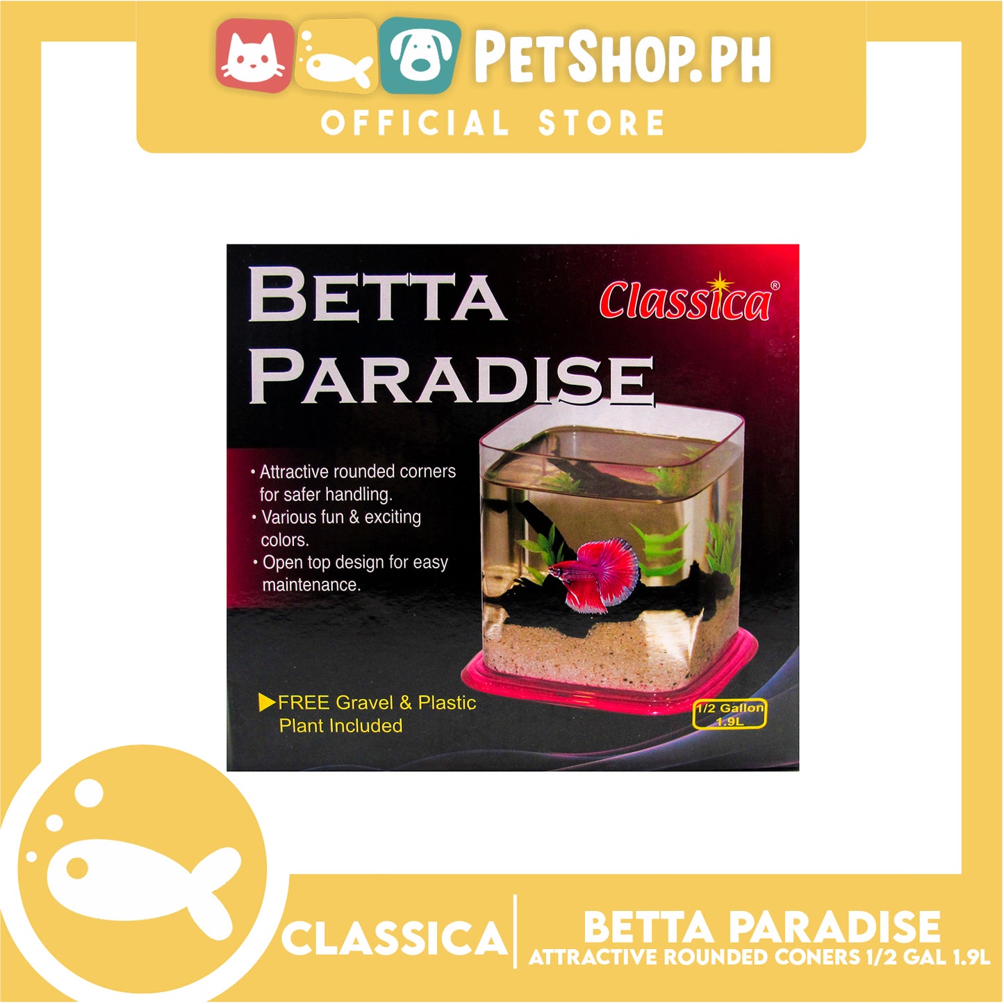 Classica Betta Paradise Small Crystal Yellow