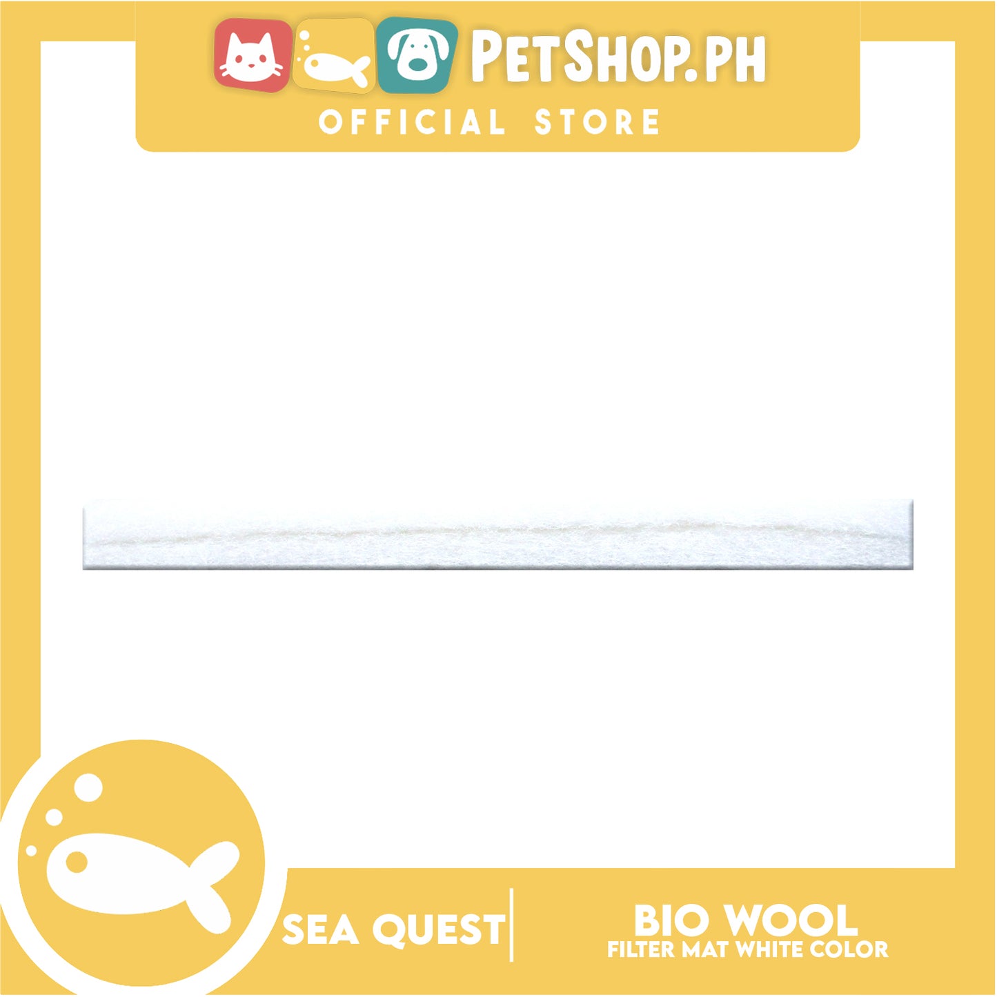 Sea Quest Bio Wool Filter Media Biological Filter Mat (White)