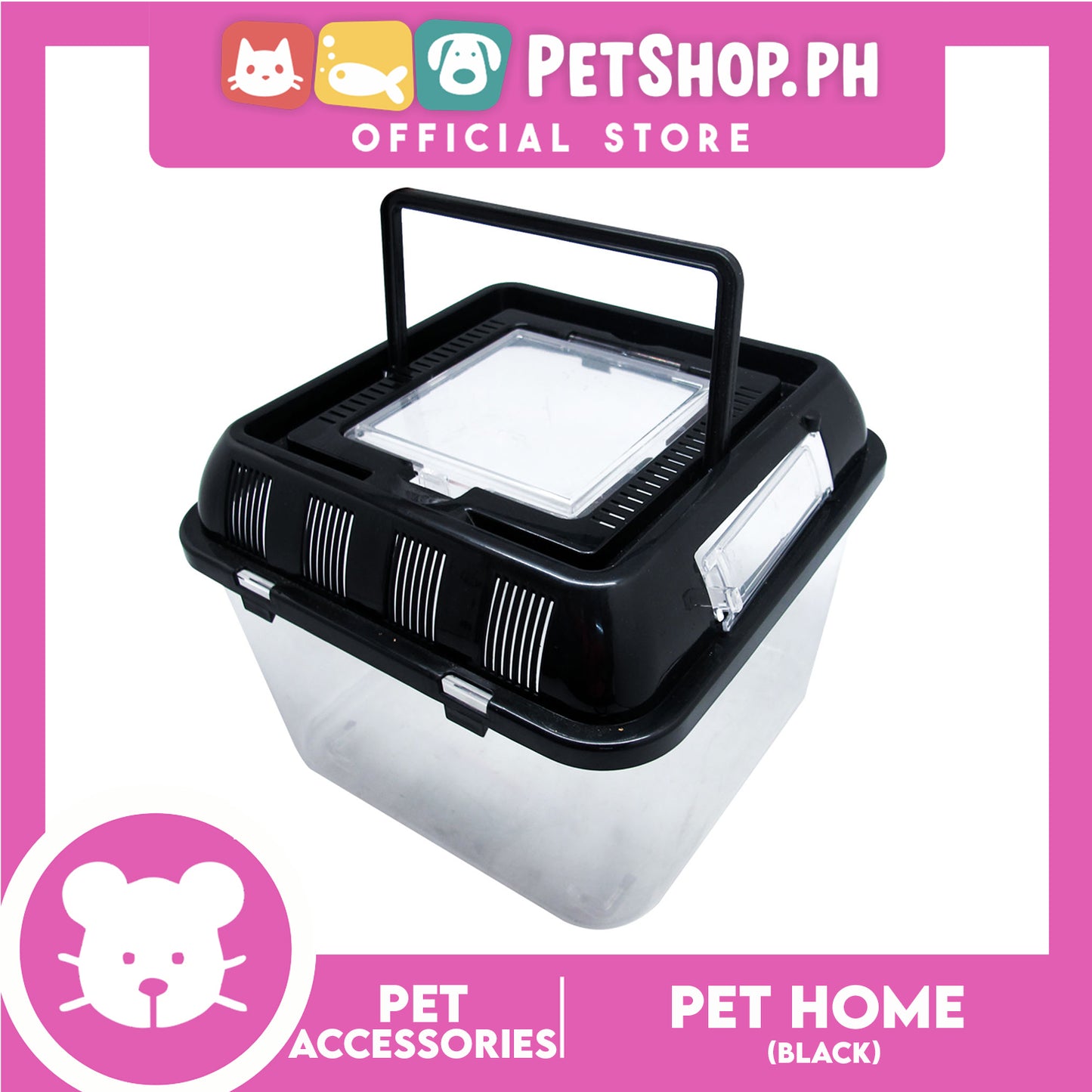Square Pethome Black